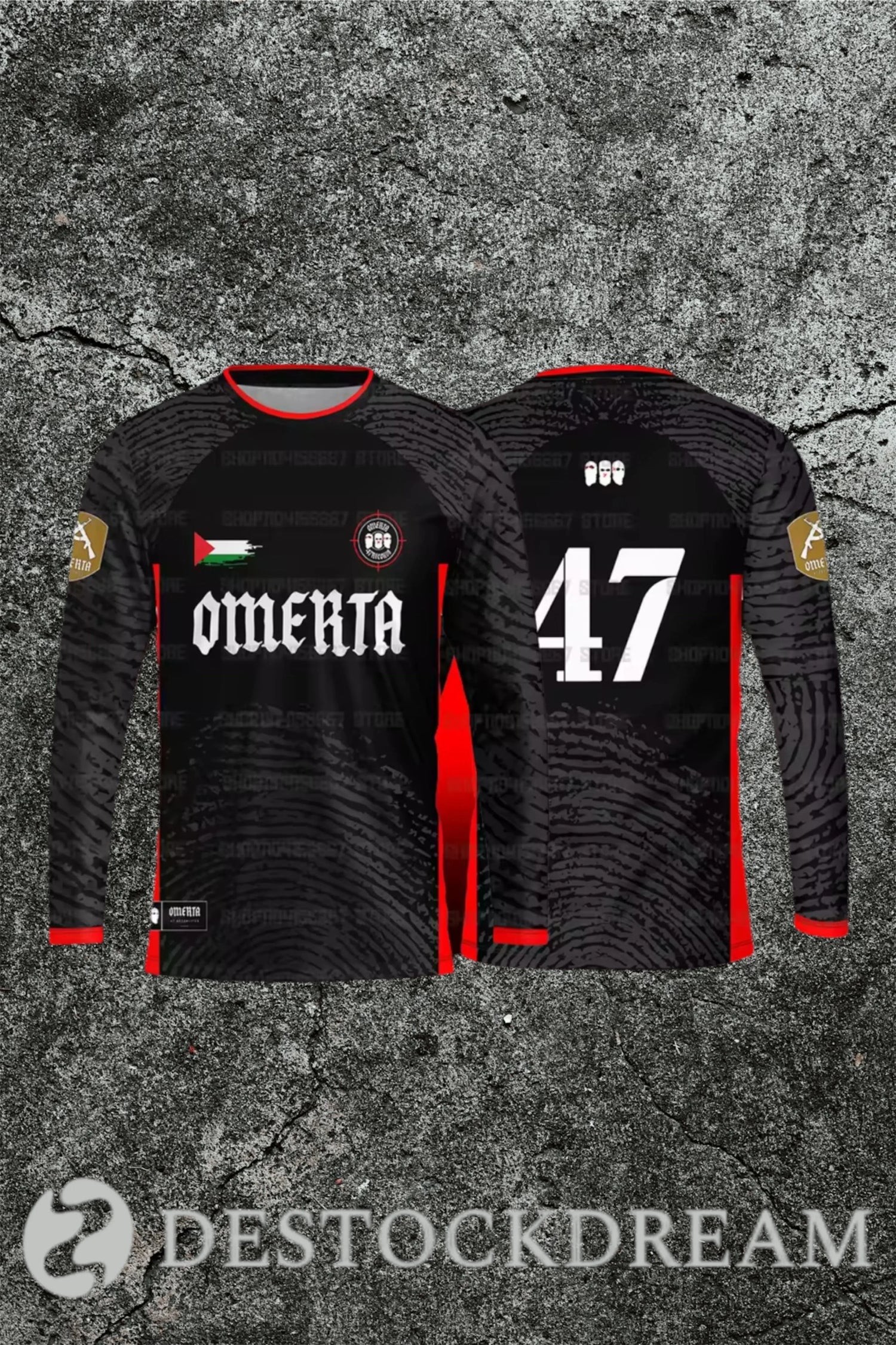 Maillot omerta 47 manche longue Destockdream