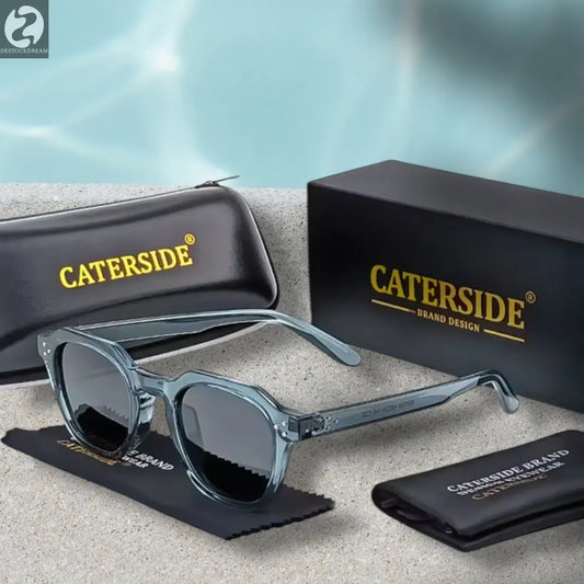 CATERSIDE Retro Polarized Sunglasses Men Ultralight TR90 Frame Polygon Women Sun Glasses Outdoor High Quality Travel  Eyewear Destockdream